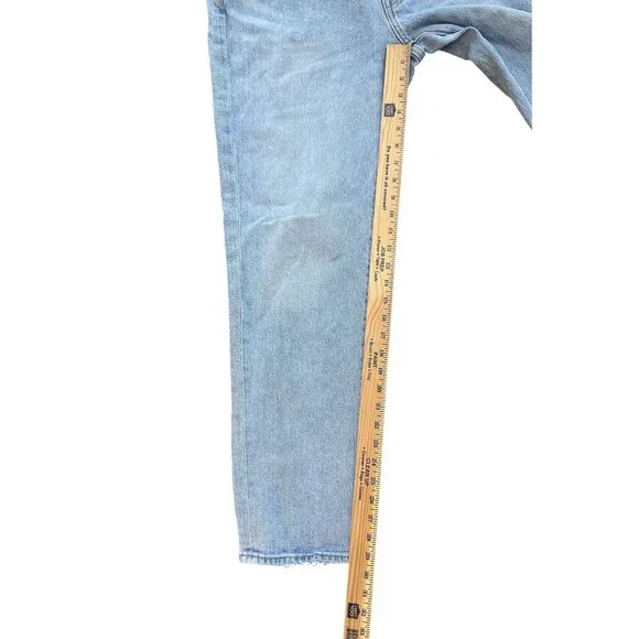 Abercrombie Fitch Vintage Stretch Straight Light Wash Blue Jeans Men 36 x 34 - Picture 5 of 5